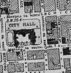OS Map of Belfast City Centre 1939