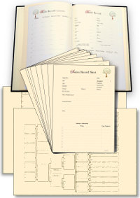 Family Tree Book Page Starter Pack on Cream 100 gsm Paper- SECONDS