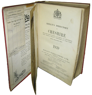 Kelly's Directory Of Cheshire, 1939