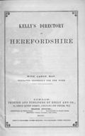 Kelly's Directory of Herefordshire 1891