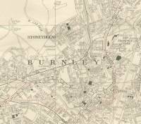 Geographia Large Scale Street Plan of Burnley, ca 1940