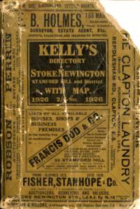Kelly's Directory of Stoke Newington, Stamford Hill &c 1926