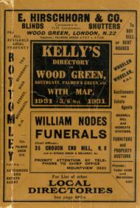 Kelly's Directory of Wood Green, Southgate, Palmer's Green &c, 1931