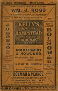 Kelly's Directory of Hampstead & Child's Hill, 1936
