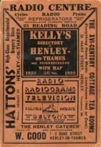 Kelly's Directory of Henley-on-Thames & Neighbourhood, 1938