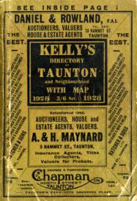 Kellys Directory of Taunton and Neighbourhood, 1928