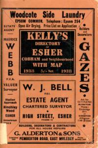 Kelly's Directory of Esher, Cobham & Neighbourhood, 1938