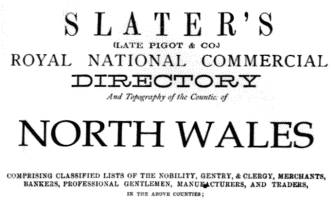 Slaters Directory of North Wales 1868