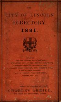 Directory of the City of Lincoln 1881