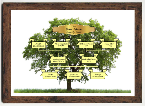 Framed Family Trees