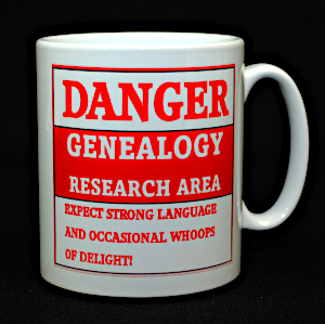 Genealogy Fun Mug - Danger Gen Research Area