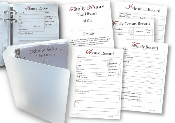 Bulestore Family Tree Notebook-Handwritten Ancestors Memories to Write Into Personal Family History and Genealogy, Size: One size, White