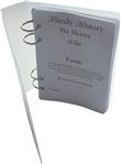 Plain Binder for family tree journal A6 Size only